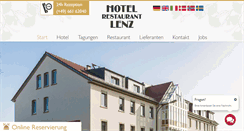 Desktop Screenshot of hotel-lenz.de