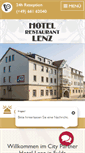 Mobile Screenshot of hotel-lenz.de